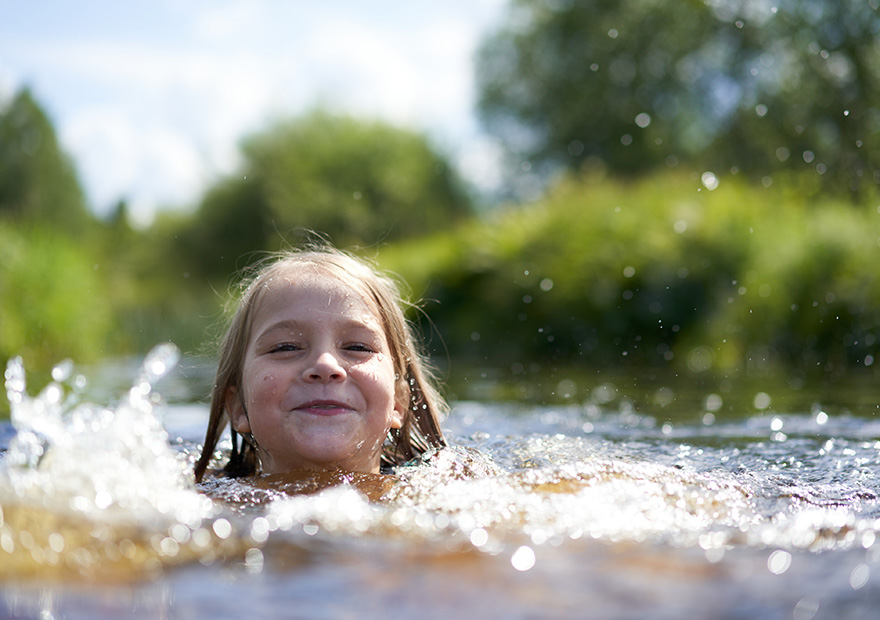 Endlich steht mir das Wasser bis zum Hals!