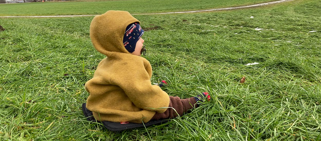 Engel Fleece Pulli Aus Merinowolle - Mit Holzknöpfen, Kuschelig Weich & Temperaturausgleichend
