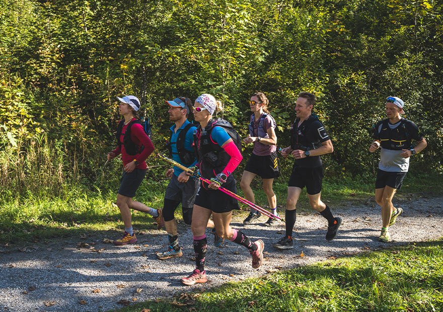 ... bevor es am Ende in einen Gasthof in Fischbachau geht. Das hat sich die Gruppe verdient! 
