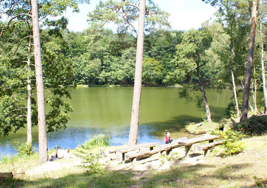Der idyllisch gelegenen Bachsee - ideal für eine kurze Rast und ein erfrischendes Bad.