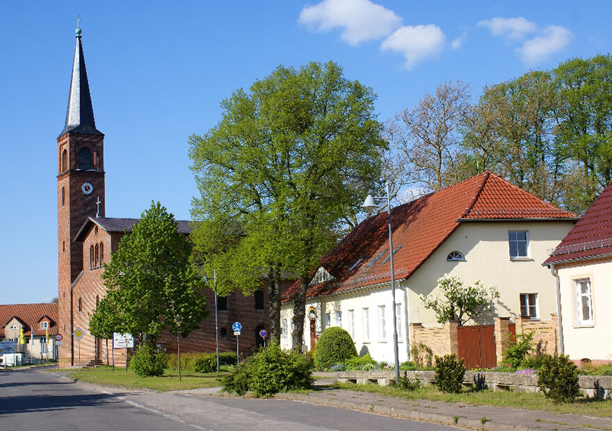 Wanderwegekreuzung in Potsdam.
