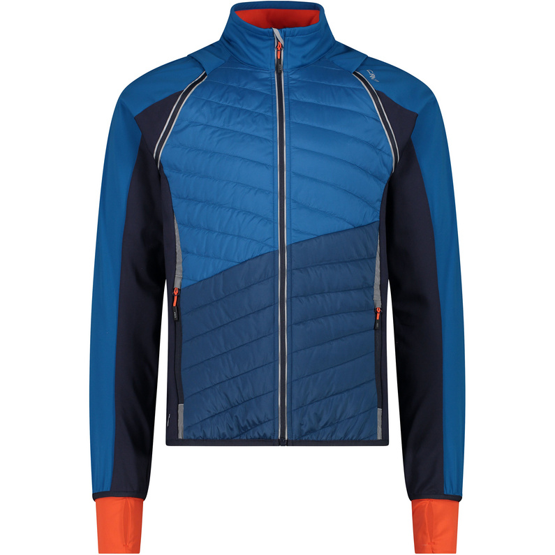 Giacca in softshell melange da uomo in poliestere riciclato