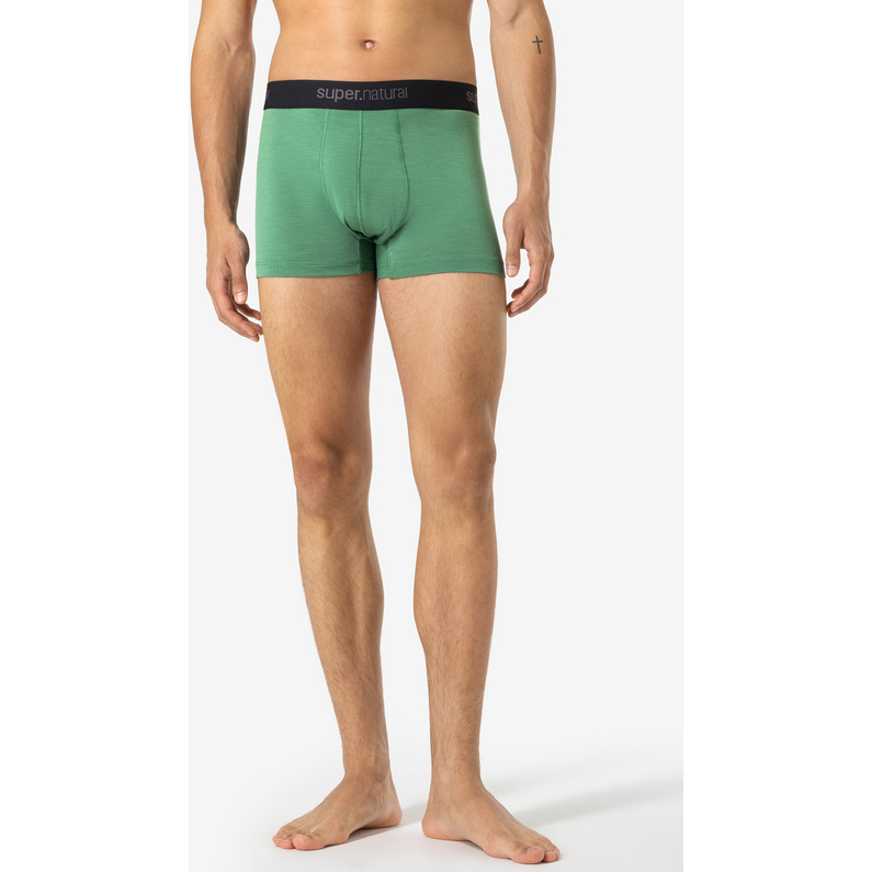 super.natural Men's M Tundra175 2-Pack Boxer Shorts, Jet Black/Jet Black, XL EU