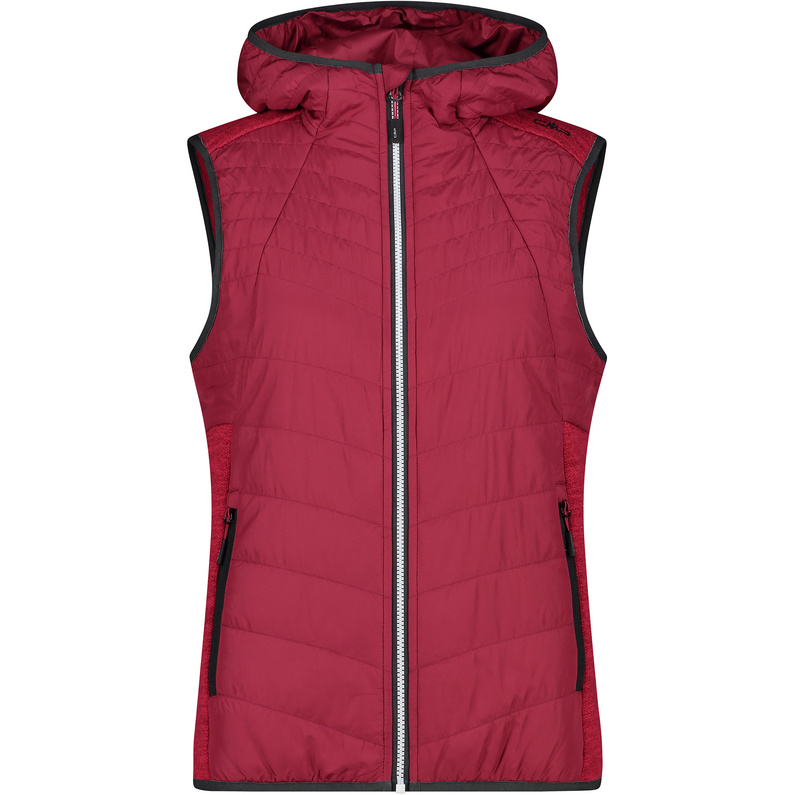 CMP Gilet Hybrid Hoodie, Antracite, EU 36