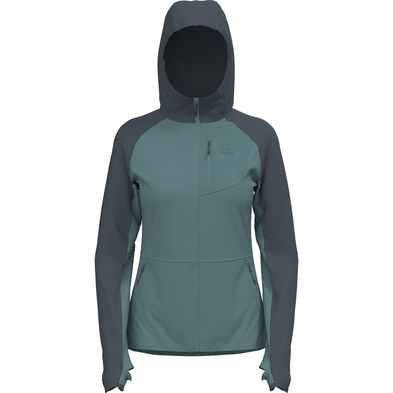 Odlo Damen Hiking Shorts Ascent – Kurze Wanderhose, Wasserabweisend, 4-Wege-Stretch, Mit Reißverschlusstaschen