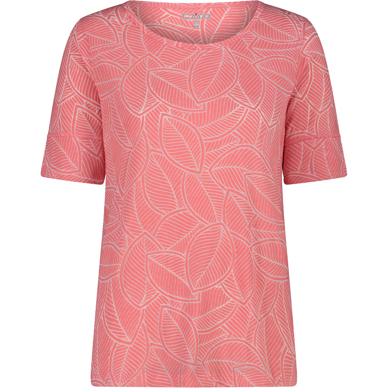 CMP Damen Baumwoll-T-Shirt – 100% Baumwolle, Rundhals, Mit Print, Fitness-Style