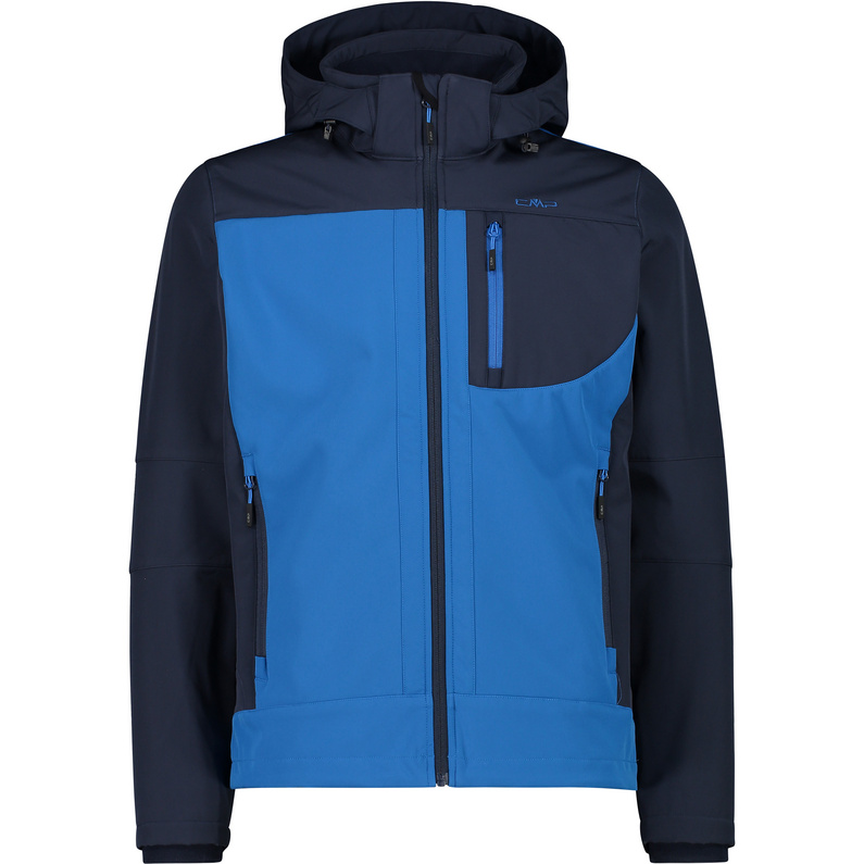 Softshell Jacket Cmp Jacke Zip Hood Herren Bluesteel