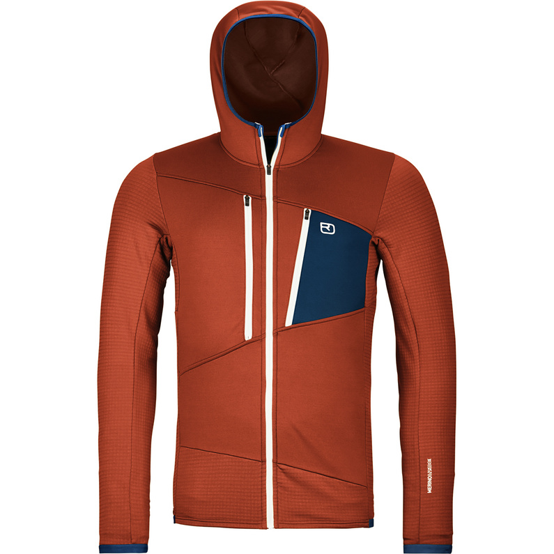 Ortovox Fleece Grid Vest Ortovox Heren Fleece Grid Hoodie Vest