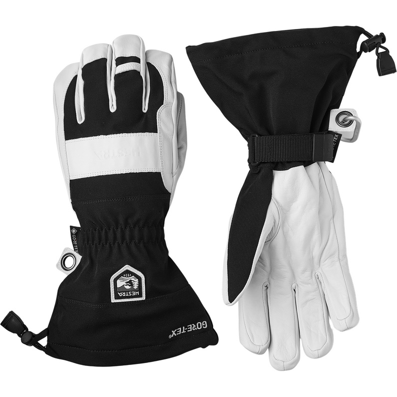 Gants De Ski Heli Ski GTX Gore Grip Hestra - Cuir De Chèvre, Imperméables, Pour Alpinisme Et Ski - Taille 10 (100), Noir
