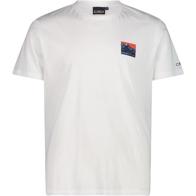 CMP Herren T-Shirt Mit Merinowolle – Weich, Atmungsaktiv, Schnelltrocknend, Mit Modischem Aufdruck