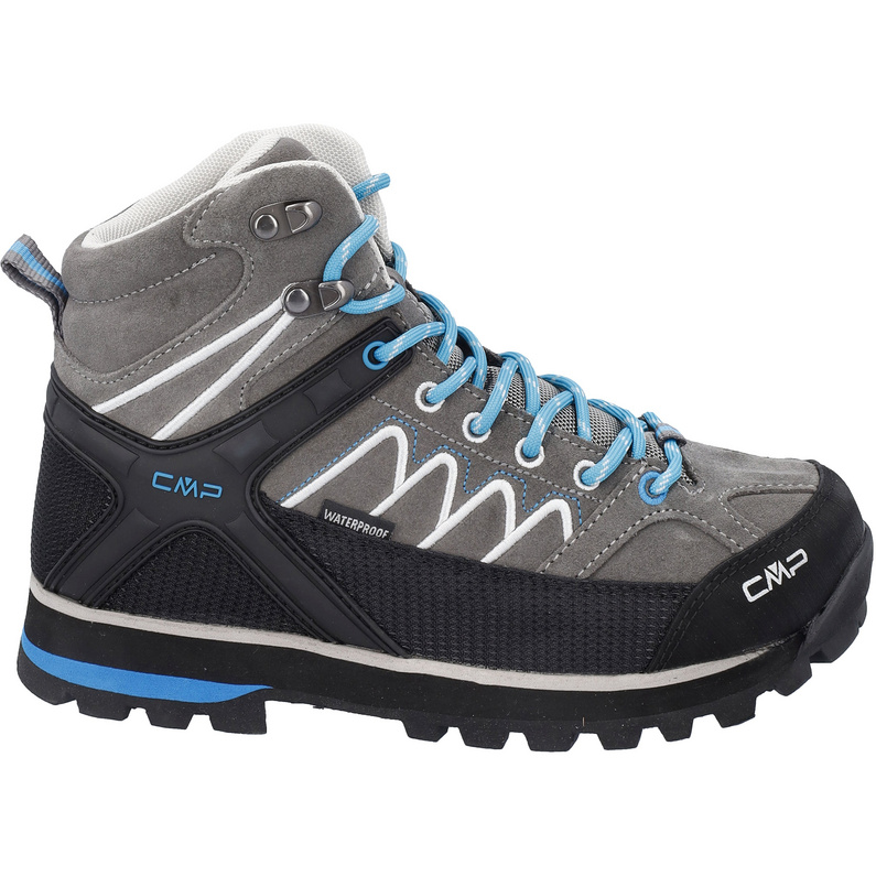 CMP Moon Mid Wmn Trekking Shoe WP, Chaussures de marche pour femme, Bleu, 41 EU