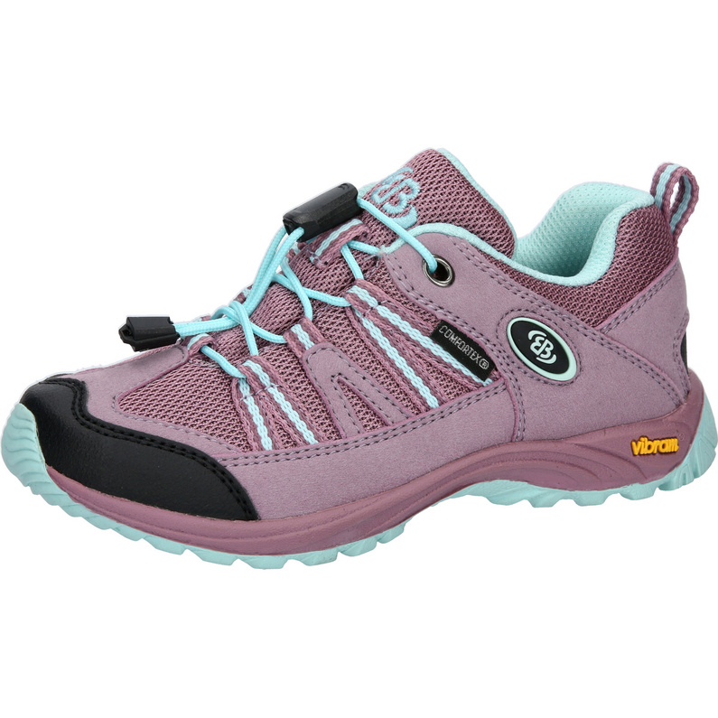 Brütting OHIO LOW Uniseks, kinderen Halfhoge trekking- & wandelschoenen, Limoen / grijs / blauw, 34 EU