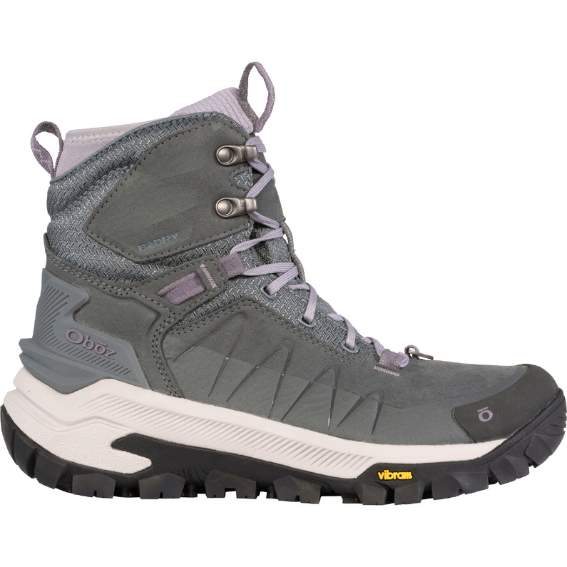 Oboz Women's Bangtail Mid Insulated Waterproof Hiking Boots- Slate