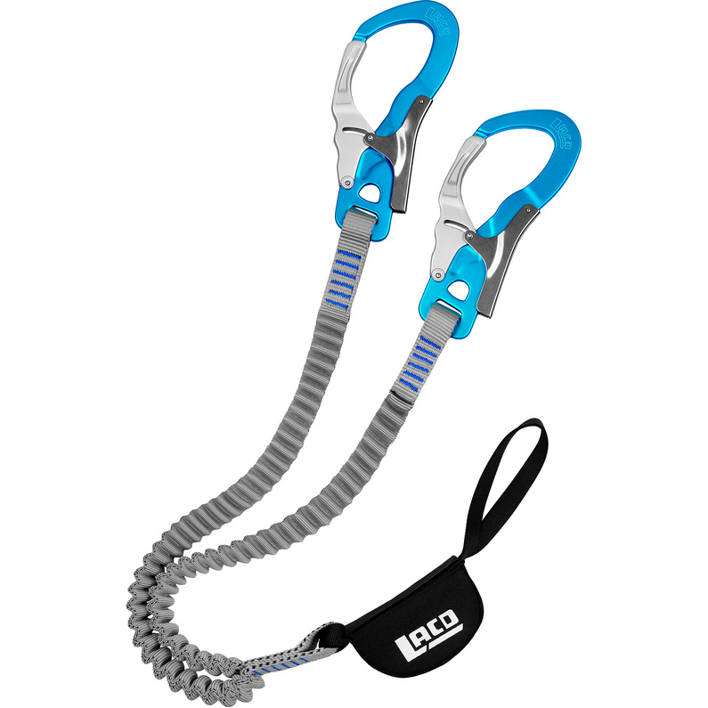 LACD Klettersteigset Ultimate Ferrata - Komplettset Mit Gurt & Helm Blau