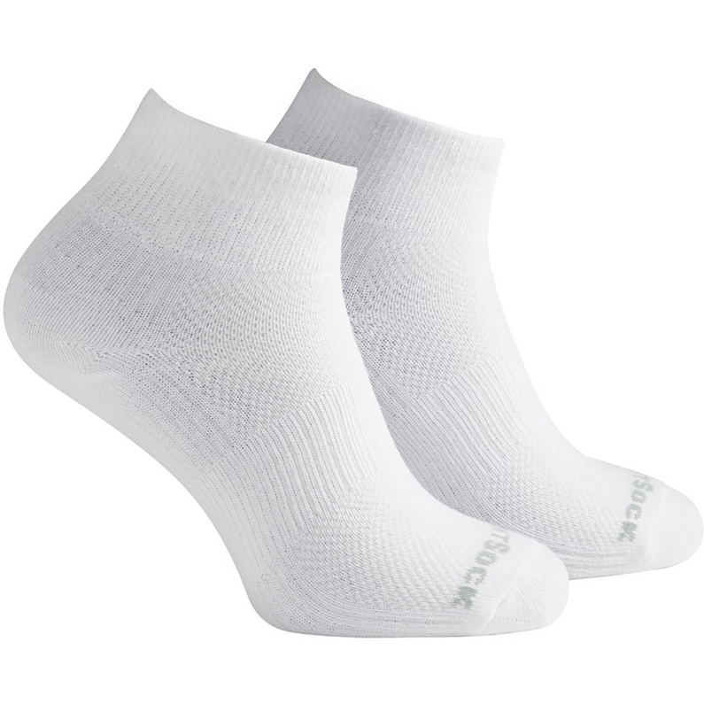 Wrightsock, Coolmesh II Quarter, calzini, colore nero Grau 45.5-49