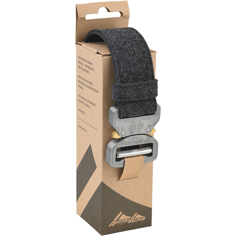 AustriAlpin Loden Belt Grey Cobra Buckle, Buy online