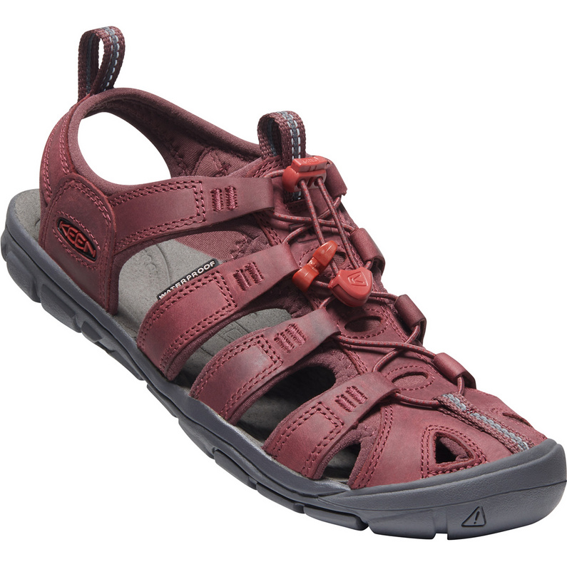 Sandaal Keen Men Clearwater CNX Leather Dark Earth Black | Outdoorsupply