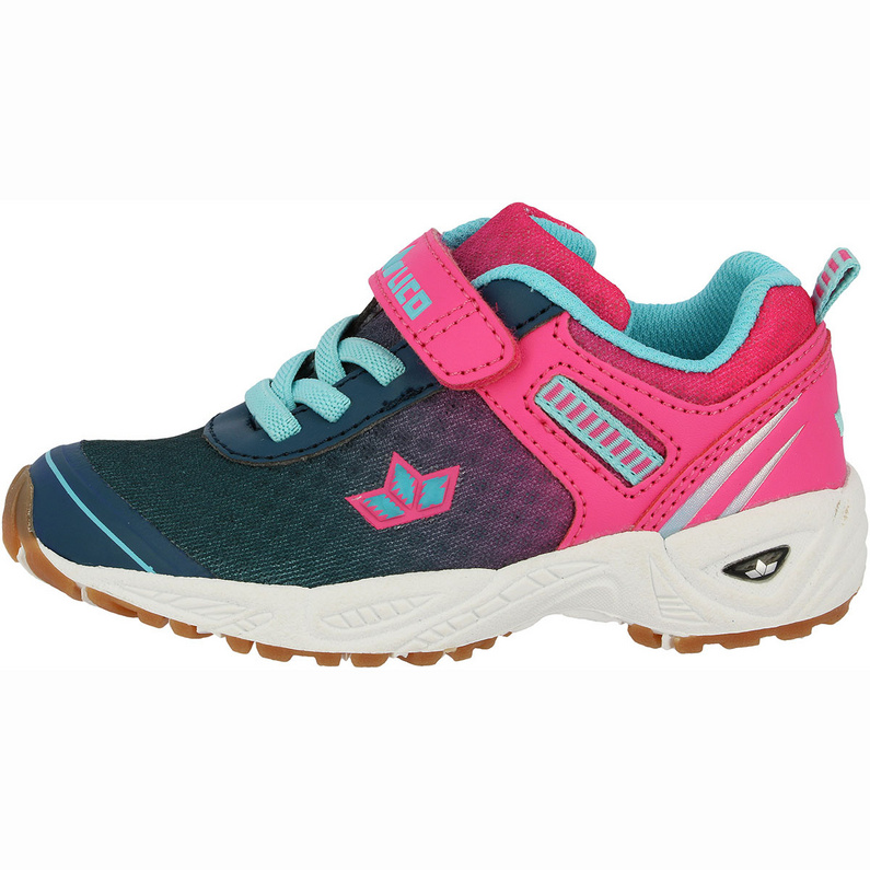 Lico Unisex Barney Vs Sneakers voor kinderen, blauw citroen, 32 EU
