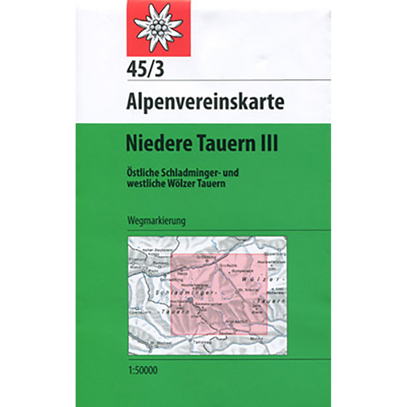 DAV AV-Karte 45/3 Niedere Tauern III kaufen | Bergzeit