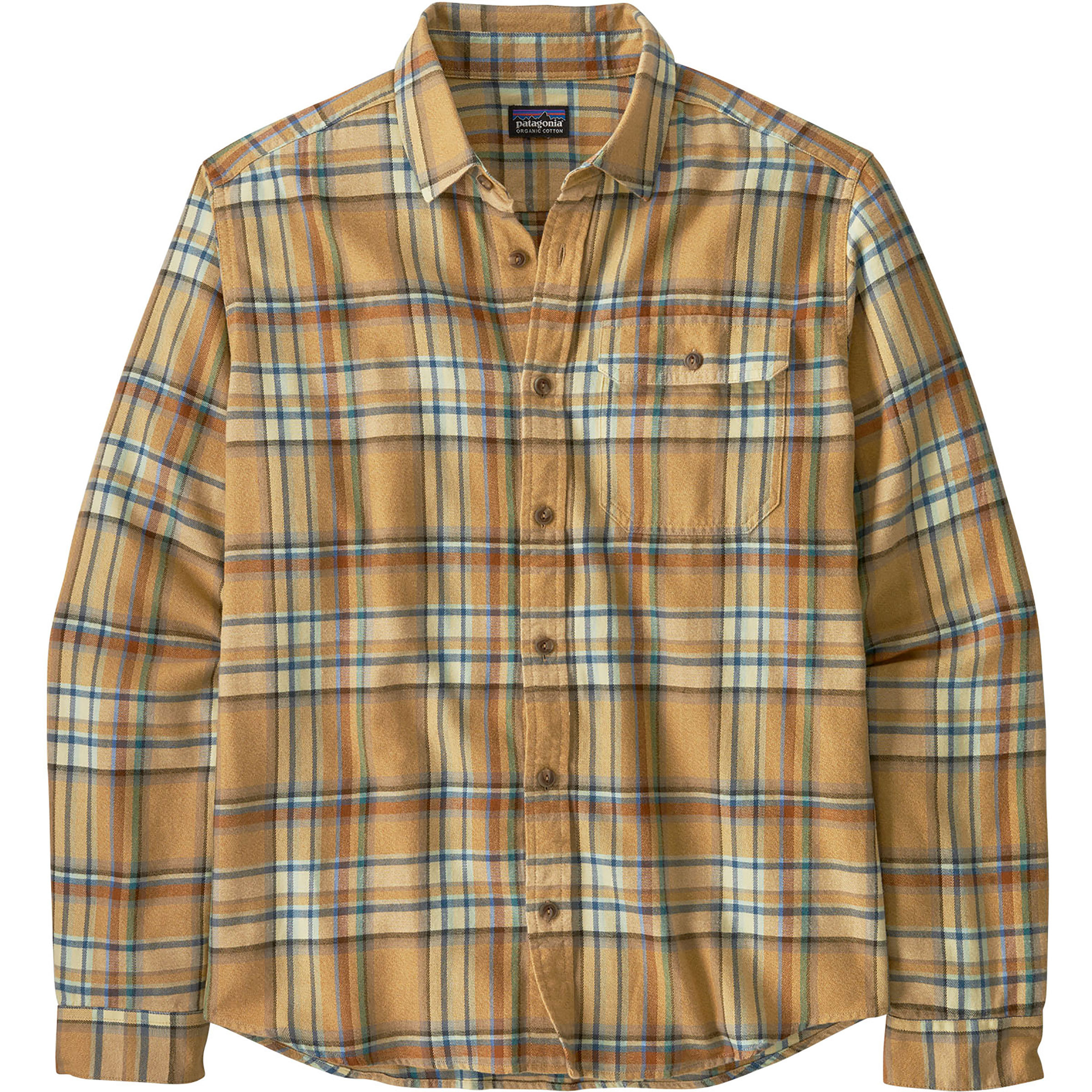 Patagonia Heren Cotton in Conversion LW Fjord Flannel Overhemd