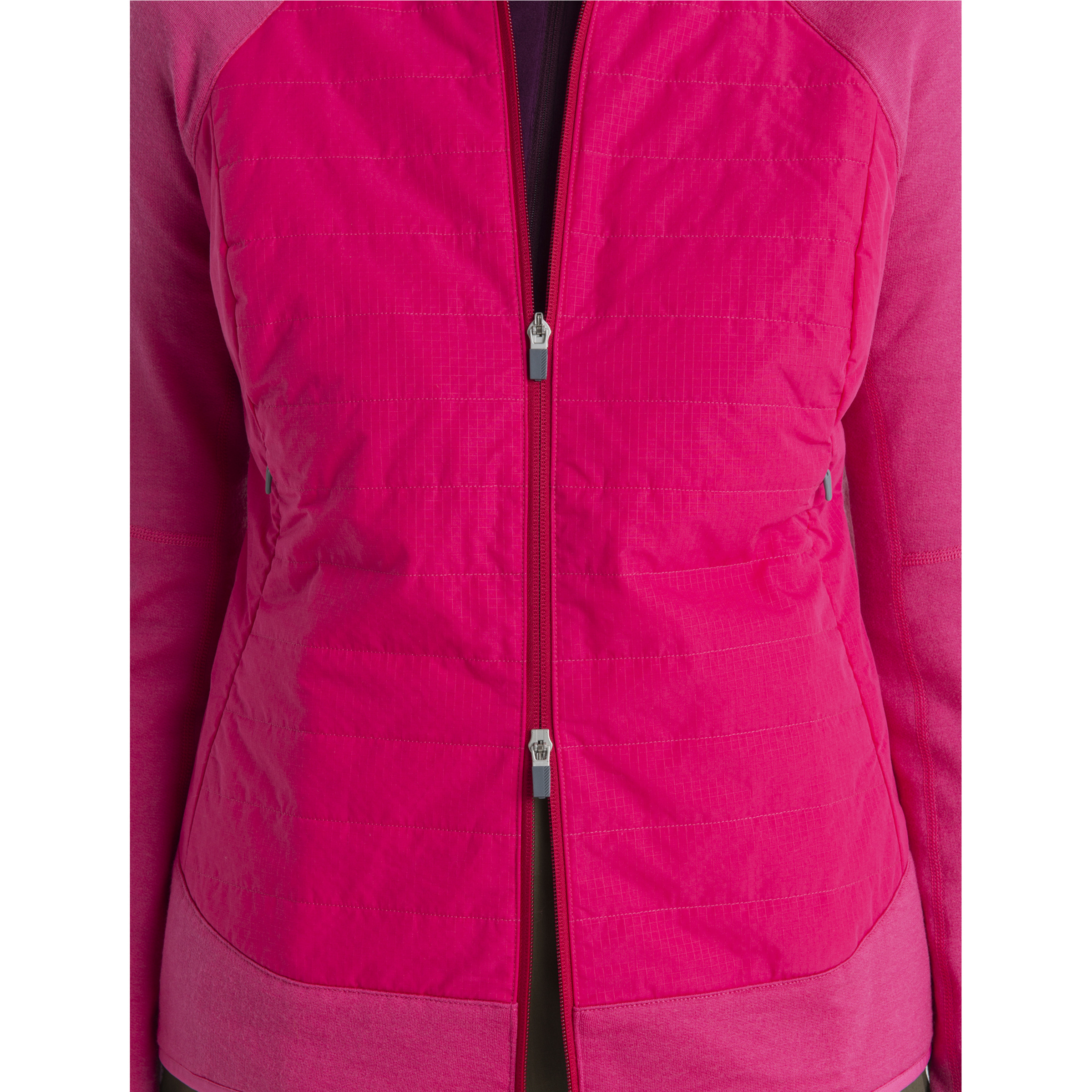 Icebreaker Dames Quantum Hybrid Hoodie Vest kopen Bergzeit