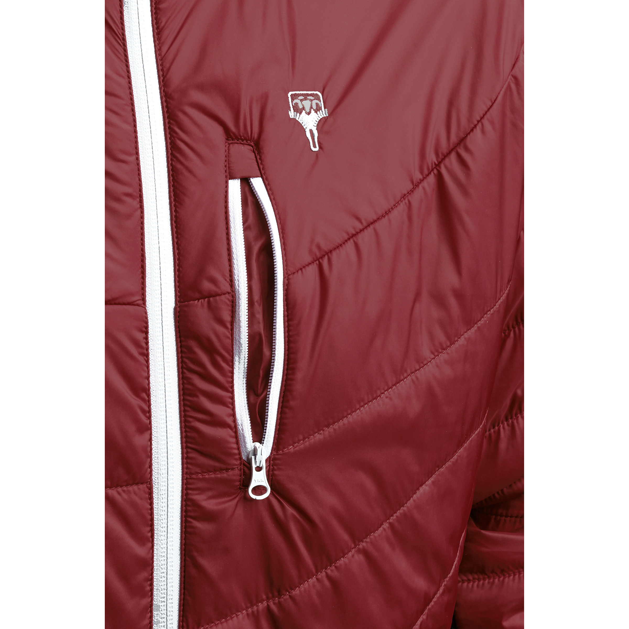 Grüezi-Bag Damen Jacke SilkWool Flower - Atmungsaktiv & Winddicht In Saphir Blue