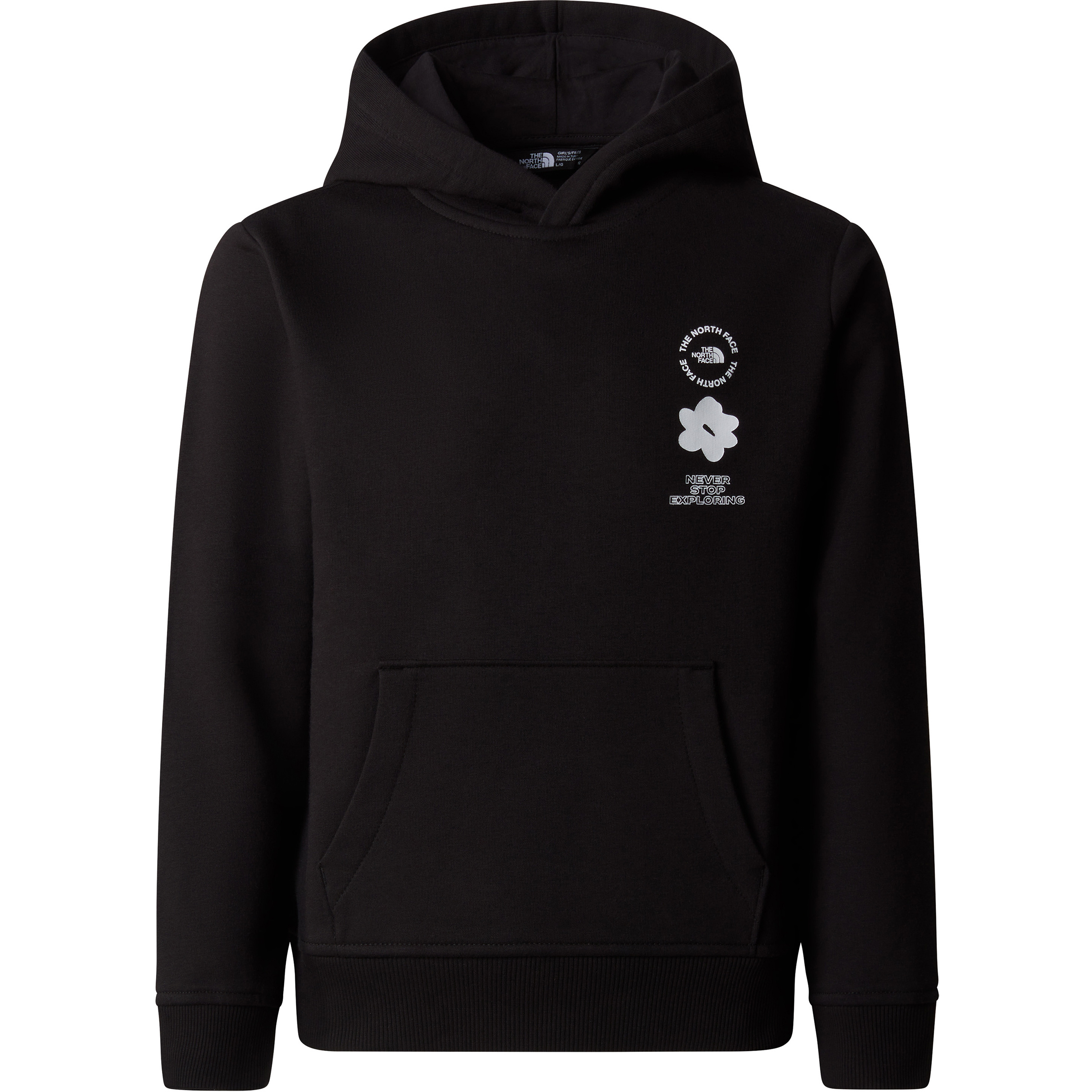 The North Face Kids Girls Flower Graphic Relaxed Hoodie