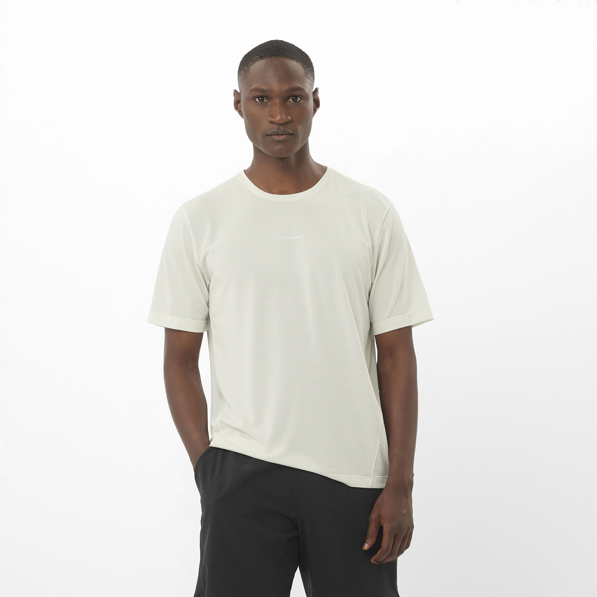 【Salomon】 正規品★ Men's SHKout Core T-Shirt ★人気 Salomon Men's Shkout Core Short Sleeve Tee Deep Black | Buy
