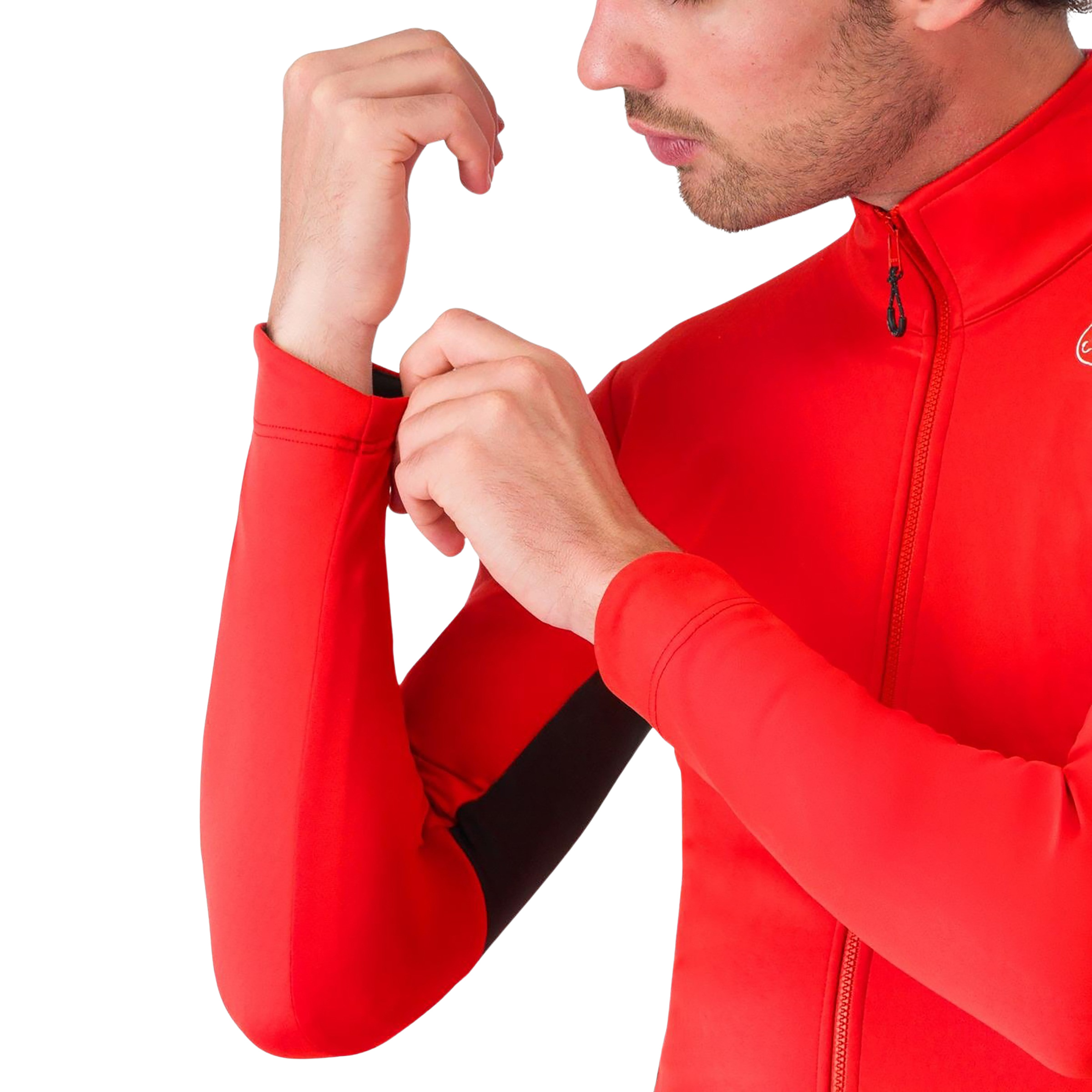 Veste de Cyclisme,Maillot De cyclisme en polaire thermique à manches
