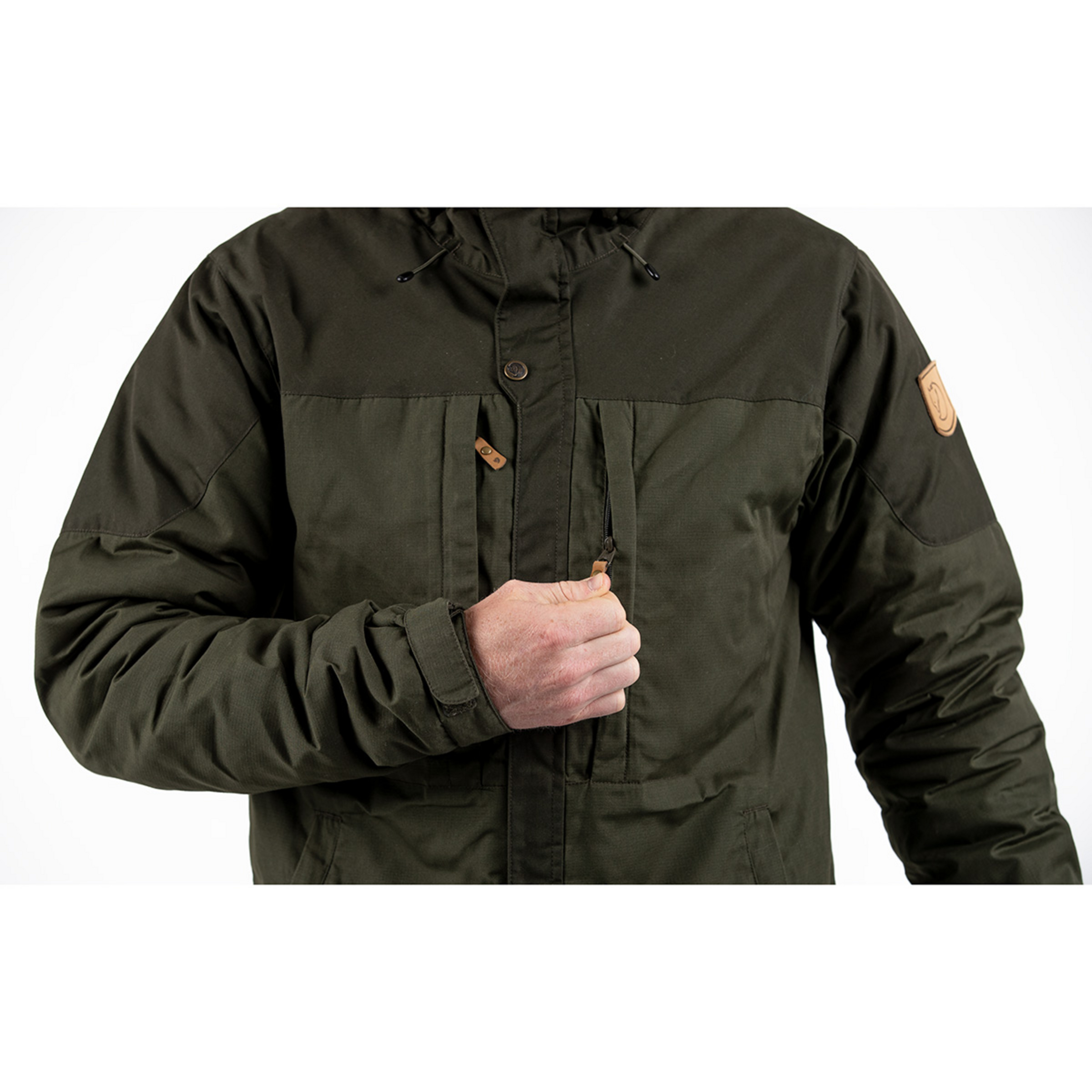 Skogso Padded Jacket Dark Grey Fjallraven Skogso Jacket Olive